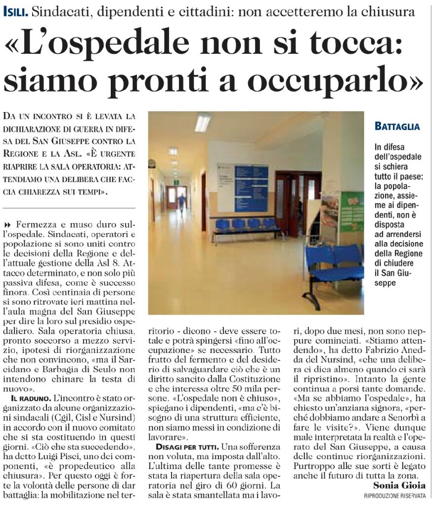 isili ospedale